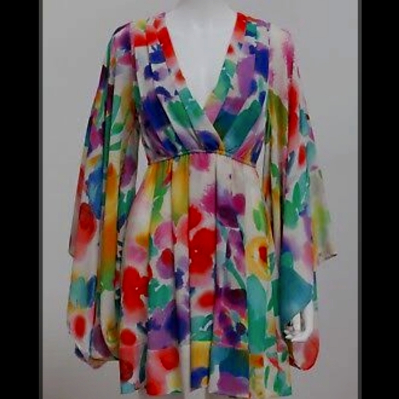 Colorful party dress - Picture 1 of 5